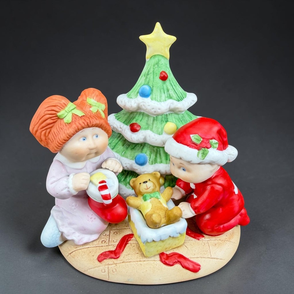 Vintage 1984 Cabbage Patch Kids Christmas Figurine Xavier Roberts 84 Edition